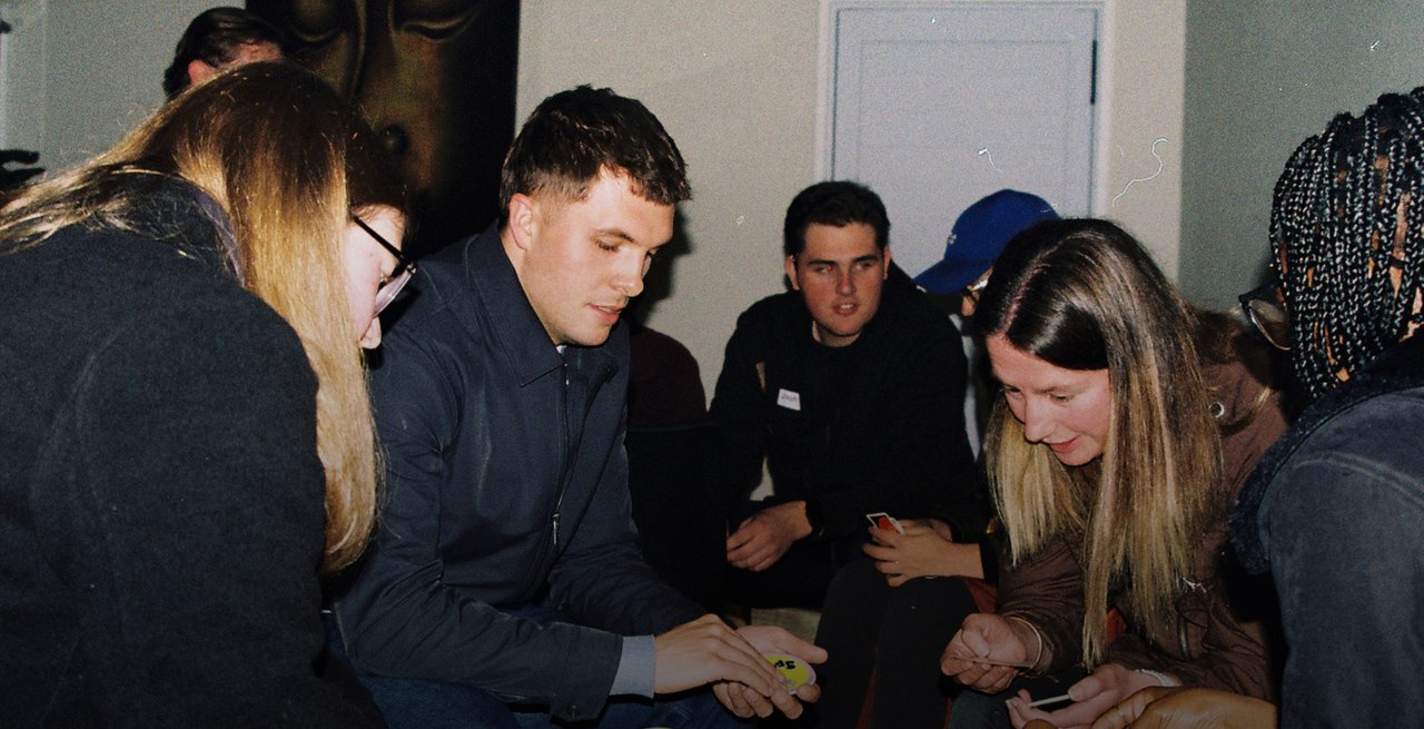 Community members enjoying a game together
